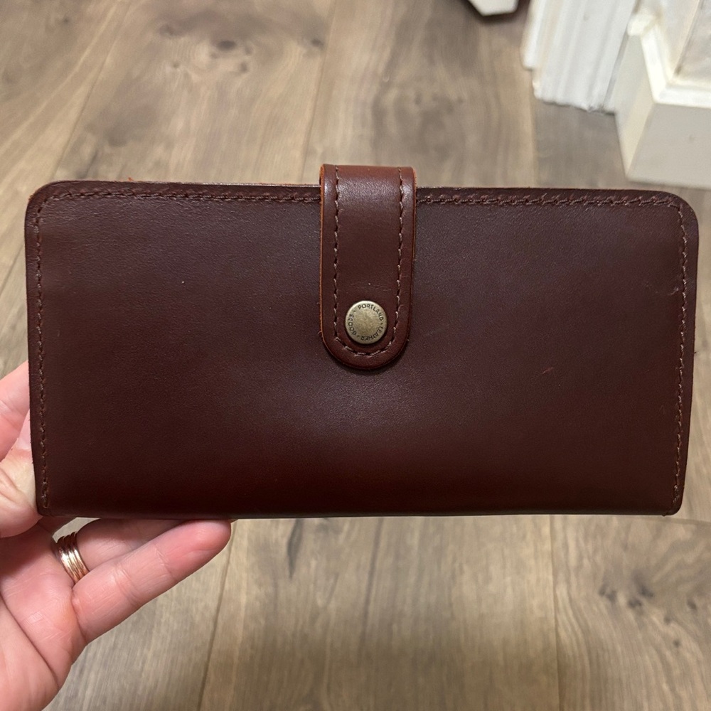 Portland Leather Goods Dark Brown Leather Wallet